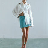 Ella - Oversized Linen Shirt with Zipper Detail