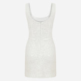 Isadora - U Neck Mini Sequin Dress