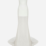 Isabel - Strapless Chiffon Maxi Dress