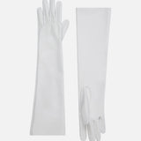 Mirelle - Leather Gloves in White