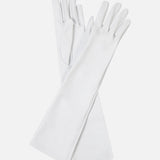 Mirelle - Leather Gloves in White