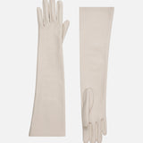 Mirelle - Leather Gloves in Off White