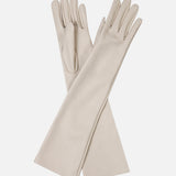 Mirelle - Leather Gloves in Off White