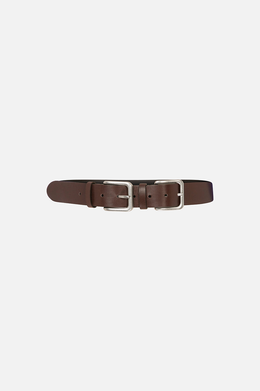 Bexa Double-Buckle Belt in Brown