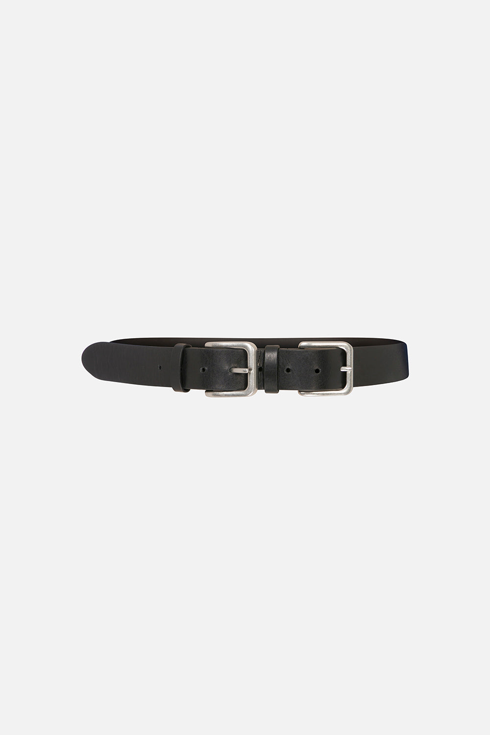 Bexa Double-Buckle Belt in Black