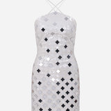 Lilian - Mini Sequin Dress With Hand Stitched Mirrors