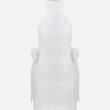 Yuri - Backless Mini Dress With Little Bow Details On Sides