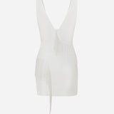 Belle - V-Neck Mini Dress With Beaded Fringe Detail