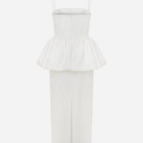 Jacky - Peplum Detail Midi Dress