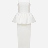 Jacky - Peplum Detail Midi Dress