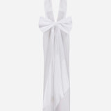 Danielle - V Neck Satin Maxi Dress With Bow Belt Detail