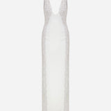 Claudia - V-Neck Maxi Dress With Sequin Detailed On The Sides