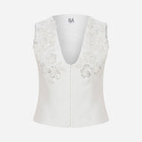 Terry - Applique Detailed Vest