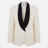 Pearl - Shawl Collar Blazer With Trim Detail