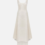 Soho - U-Neck Silk Shantung Dress