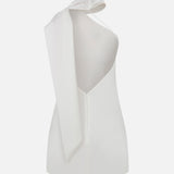 Livia-One Shoulder Satin Detailed Mini Dress