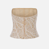 Dalia - Net Tulle Overlay Corset