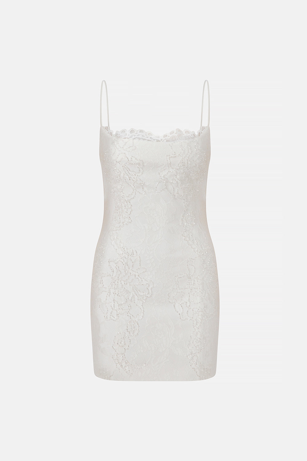 Lola-Lace Spaghetti-Strap Mini Dress With Hand-Beaded Embellishments ILA Official Lola-Lace Spaghetti-Strap Mini Dress With Hand-Beaded Embellishments ILA Official