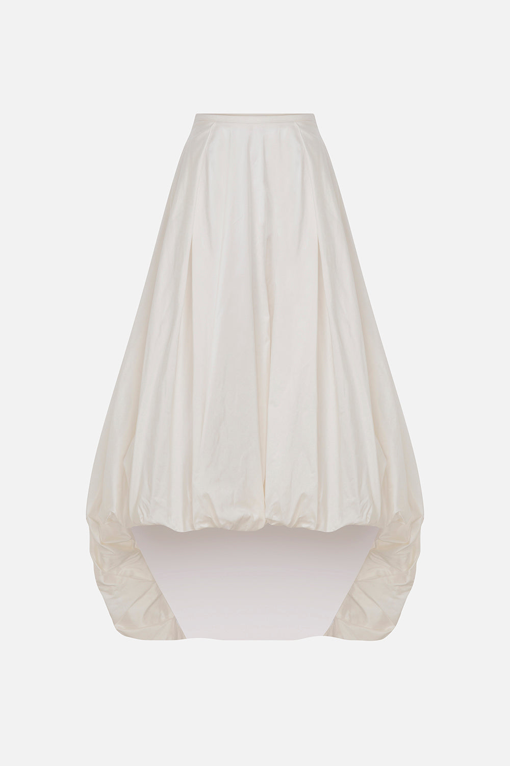 Audra-Silk Taffeta Puff Skirt in Off-White – ILA Official