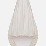 Audra - Silk Taffeta Puff Skirt in Off-White