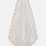 Audra - Silk Taffeta Puff Skirt in Off-White