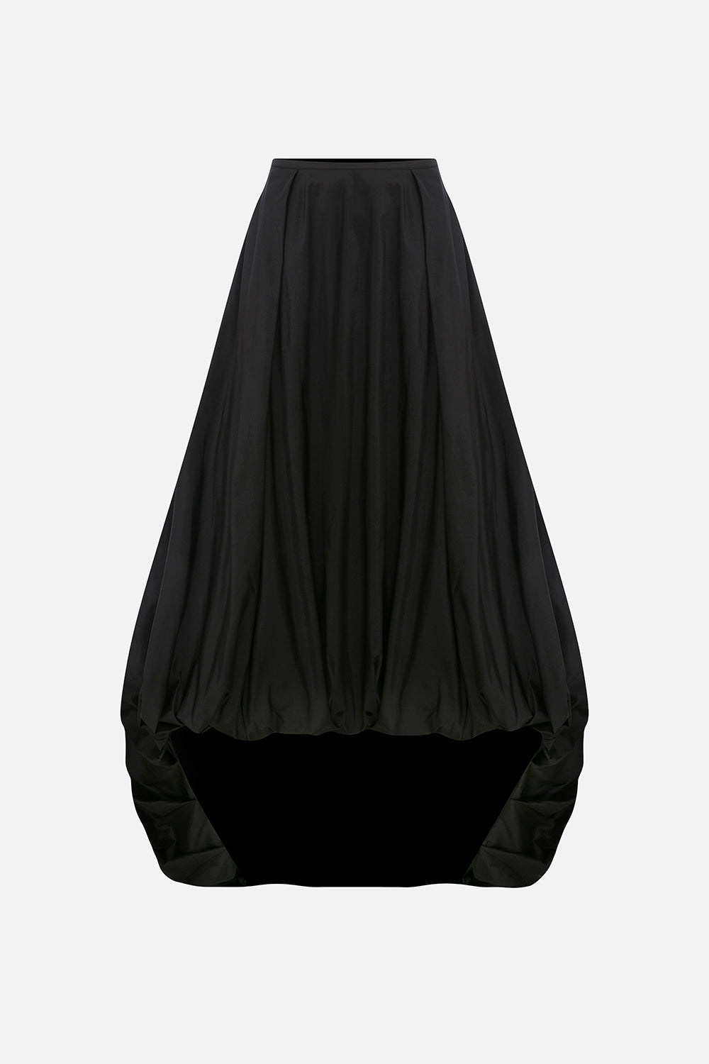 Audra-Silk Taffeta Puff Skirt in Black – ILA Official
