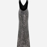 Gia - V Neck Sequin Maxi Dress