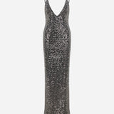 Gia - V Neck Sequin Maxi Dress