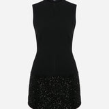 Nadia - Mini Dress with Sequin Detail in Black
