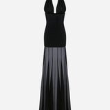Mel - Corset Detailed Chiffon Dress