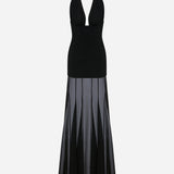 Mel - Corset Detailed Chiffon Dress