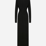 Noemie - Long Sleeve Dress with Front Slit Detail
