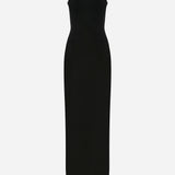 Camille - Strapless Tuxedo Maxi Dress