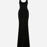 Gigi - U Neck Corset Detailed Maxi Dress