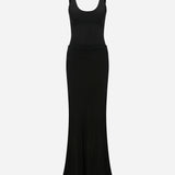 Gigi - U Neck Corset Detailed Maxi Dress
