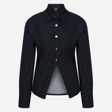 Ivy - Corset Detailed Denim Shirt