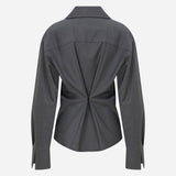 Liane - Wool Shirt in Grey