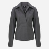 Liane - Wool Shirt in Grey