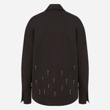 Nova - Embellished Shirt in Brown