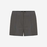 Iris - Mini Wool Shorts in Grey
