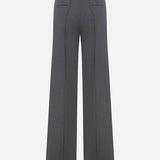 Syvie - Regular Fit Wool Trousers in Grey