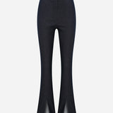 Odine - Denim Trousers With Front Slit