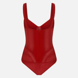 Nicole Corset Bodysuit in Red