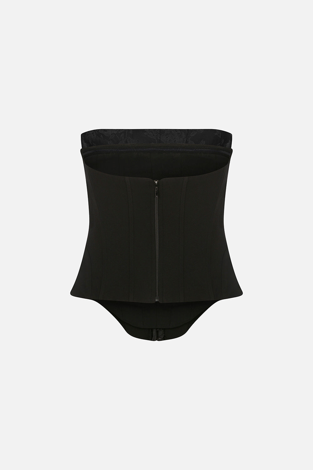 Rosalia Corset with Lace Detail in Black