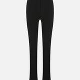 Gia Trousers with Zipper Detail in Black