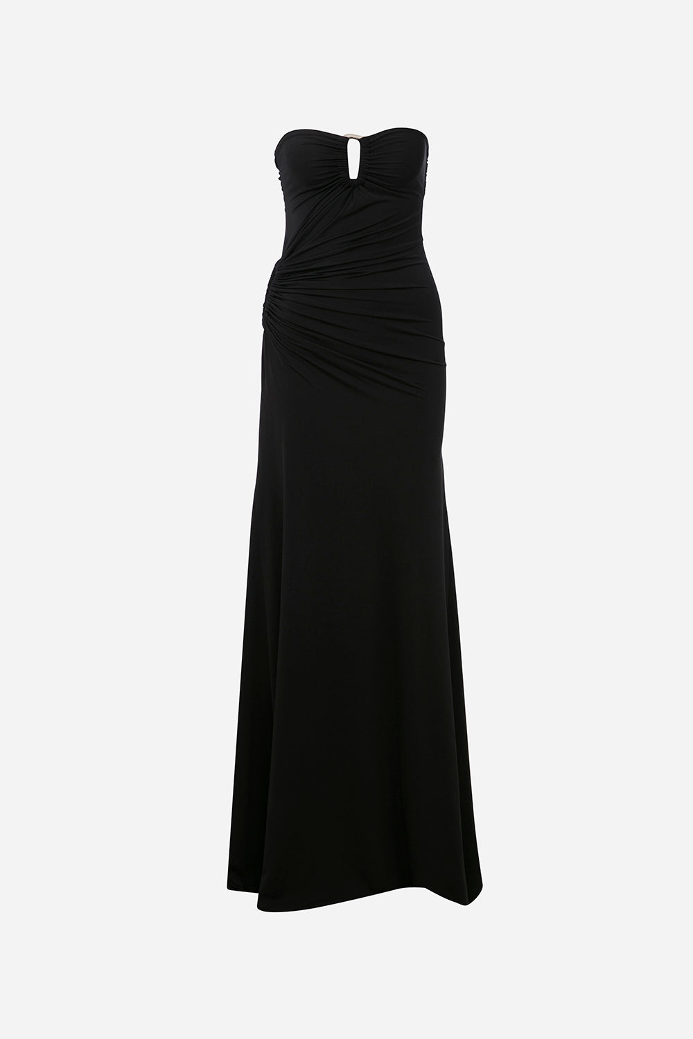 Clara-Strapless Jersey Maxi Dress With Ruhed Tail And Multiple Buckle ILA Official Clara-Strapless Jersey Maxi Dress With Ruhed Tail And Multiple Buckle ILA Official