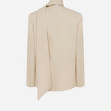 Anny-Boxy Blazer With Detailed Shawl