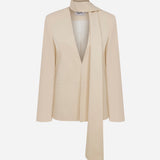 Anny-Boxy Blazer With Detailed Shawl