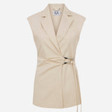 Alina-Vest Jacket With Accessory Detail