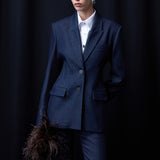 Adele - Denim Tailored Blazer